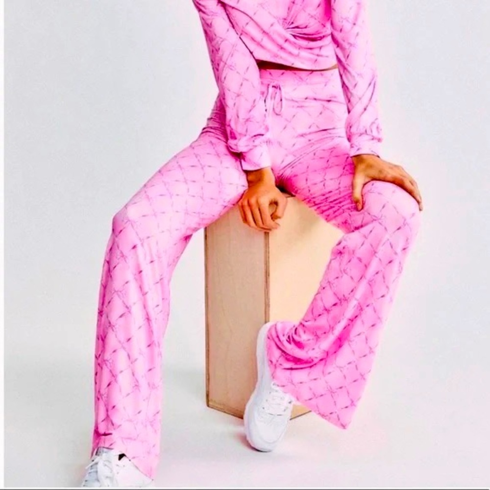 Loveshackfancy Pink Bow Pants Large